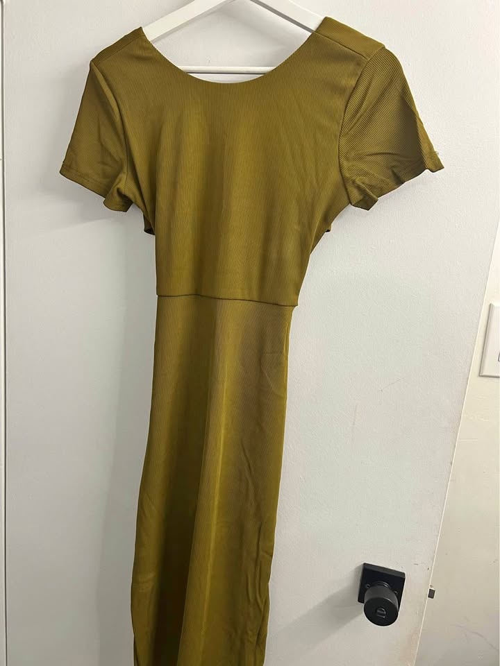 Olive Green Midi Dress