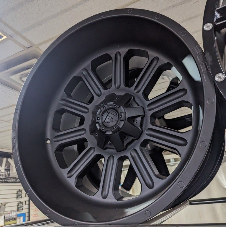 22x12 Fuel Wheels Powder Coated Satin Blk For Tundra Or Ram 5lug - photo 2