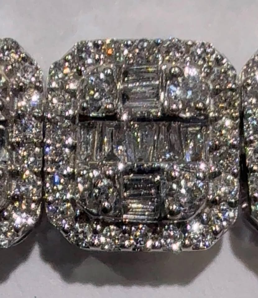 Natural Diamond 10kt White Gold Bracelet - photo 4