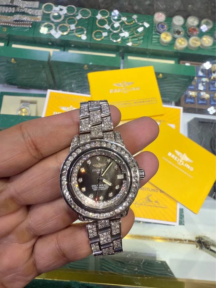 Diamond Breitling Women's Watch 34mm Coltoceane