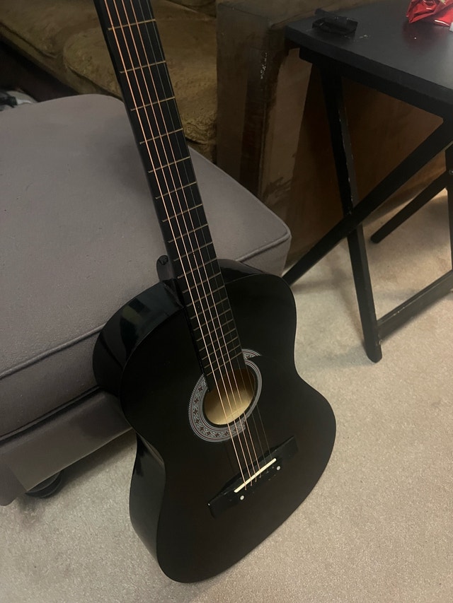 Crescent Guitar - Black Acoustic - photo 3