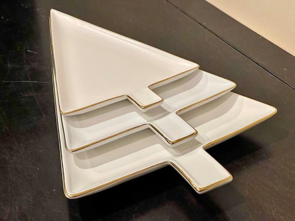 Christmas Dinnerware Set - Modern Holiday Porcelain