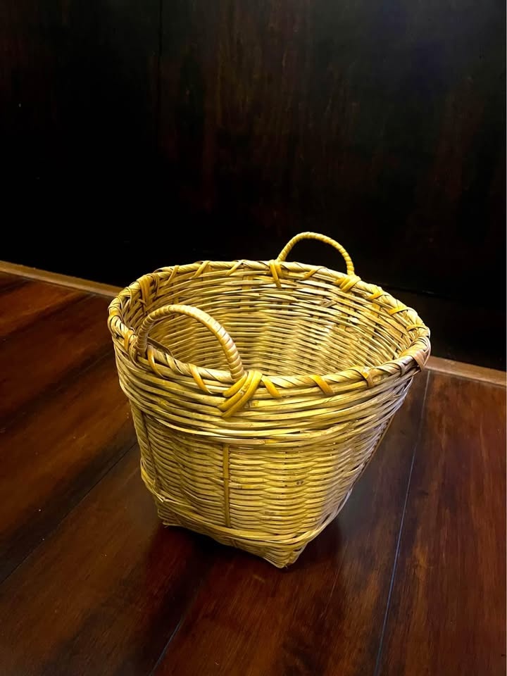 Bamboo Planter Basket Vintage - photo 2