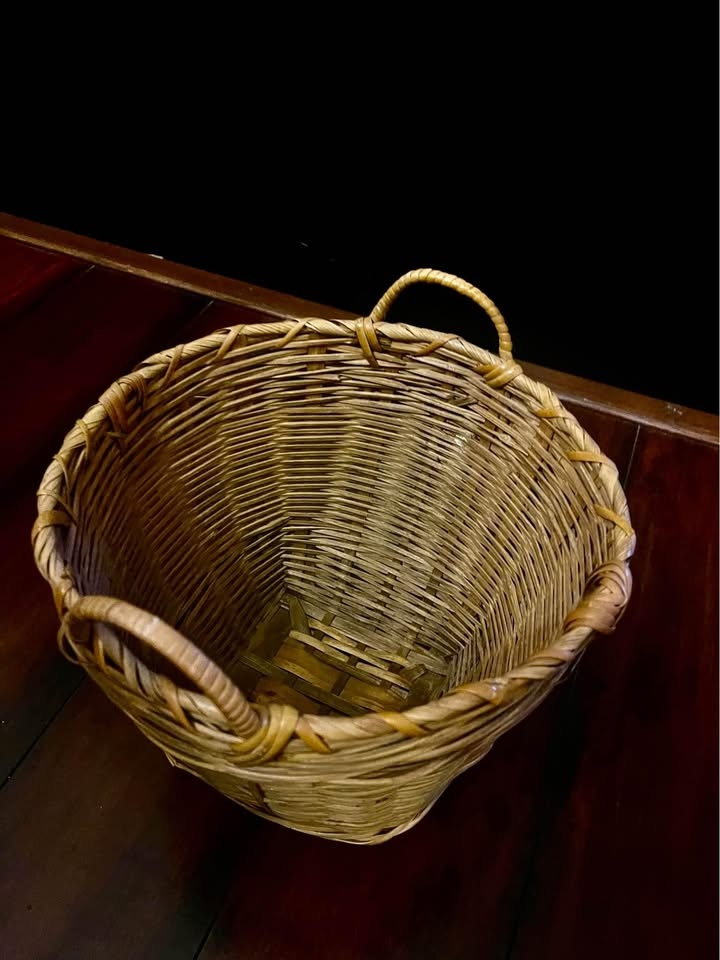 Bamboo Planter Basket Vintage - photo 3