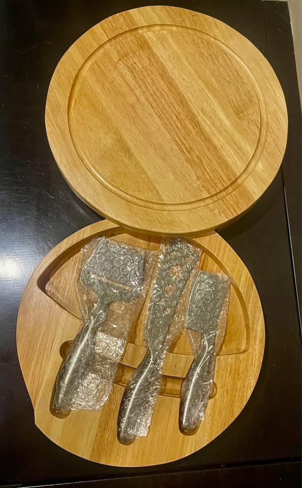 Wooden Cheese Board Serving Dish Charcuterie Board - photo 3