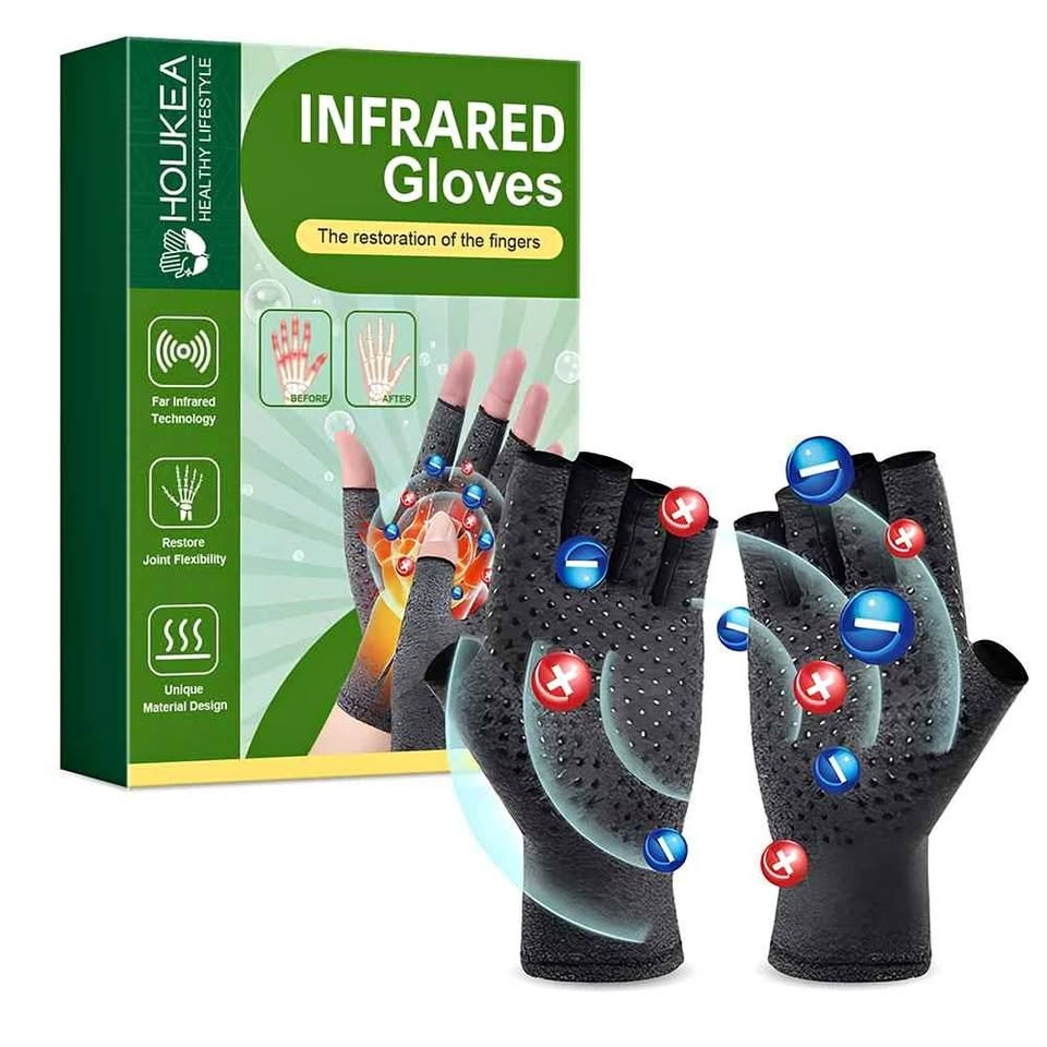 Infrared Compression Arthritis Gloves Wrist Support