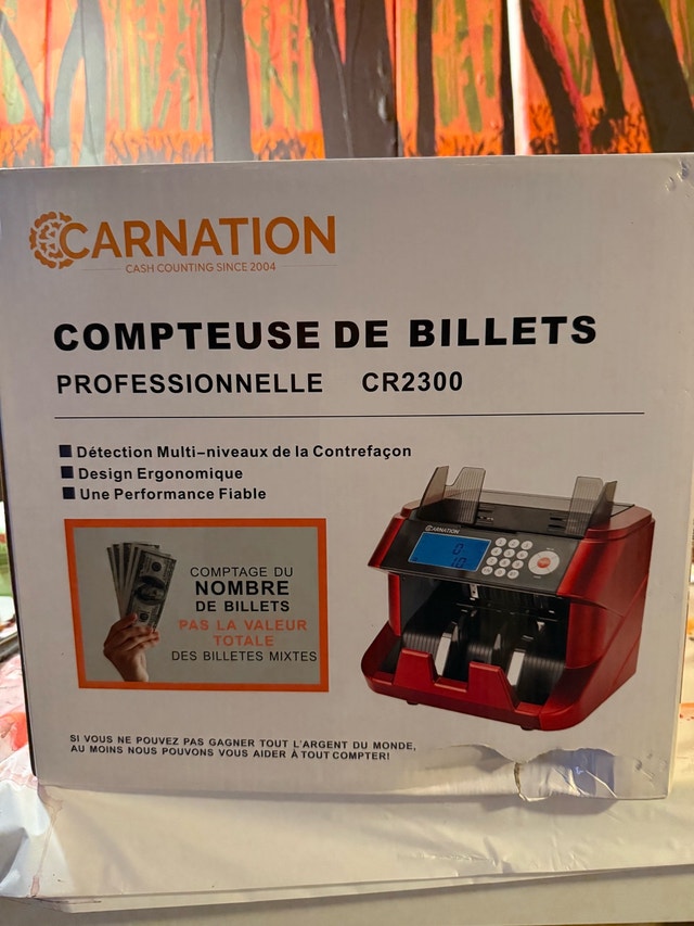 2x Carnation CR2300 Professional Bill Counters - UV/MG