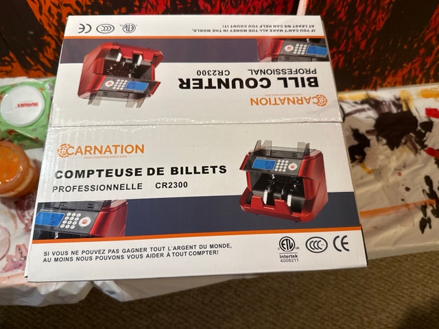 2x Carnation CR2300 Professional Bill Counters - UV/MG - photo 2