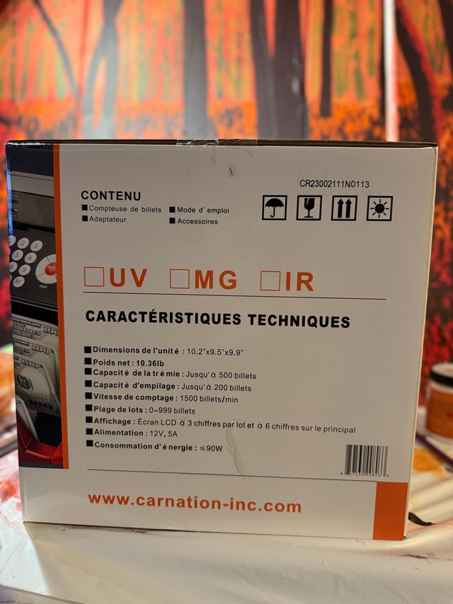 2x Carnation CR2300 Professional Bill Counters - UV/MG - photo 3