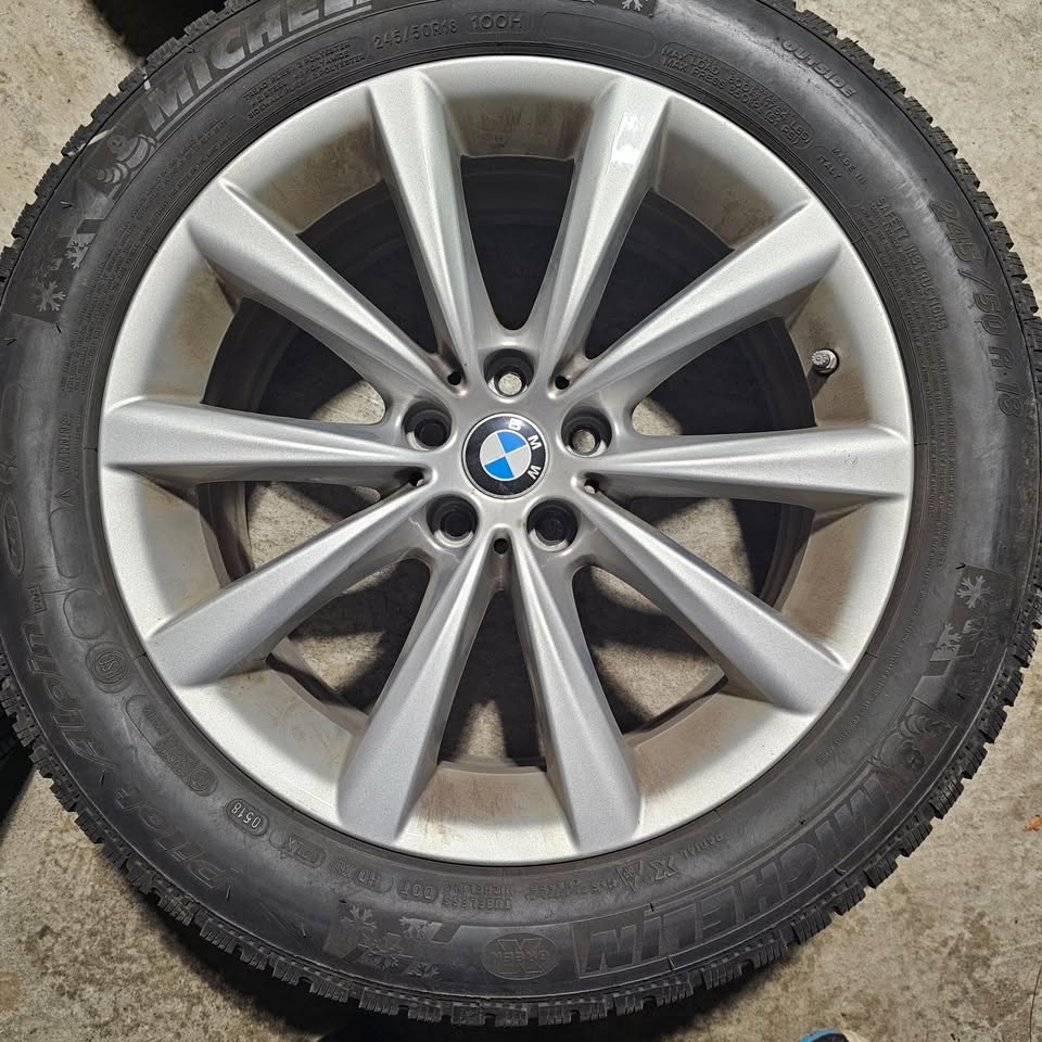245/50/18 Michelin Winter Tires with BMW OEM Rims 5x112 - photo 2