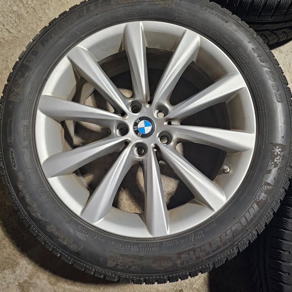 245/50/18 Michelin Winter Tires with BMW OEM Rims 5x112 - photo 3