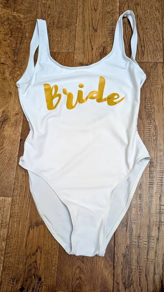 Bride/Honeymoon/Bachelorette Swimsuits Size Small thumbnail