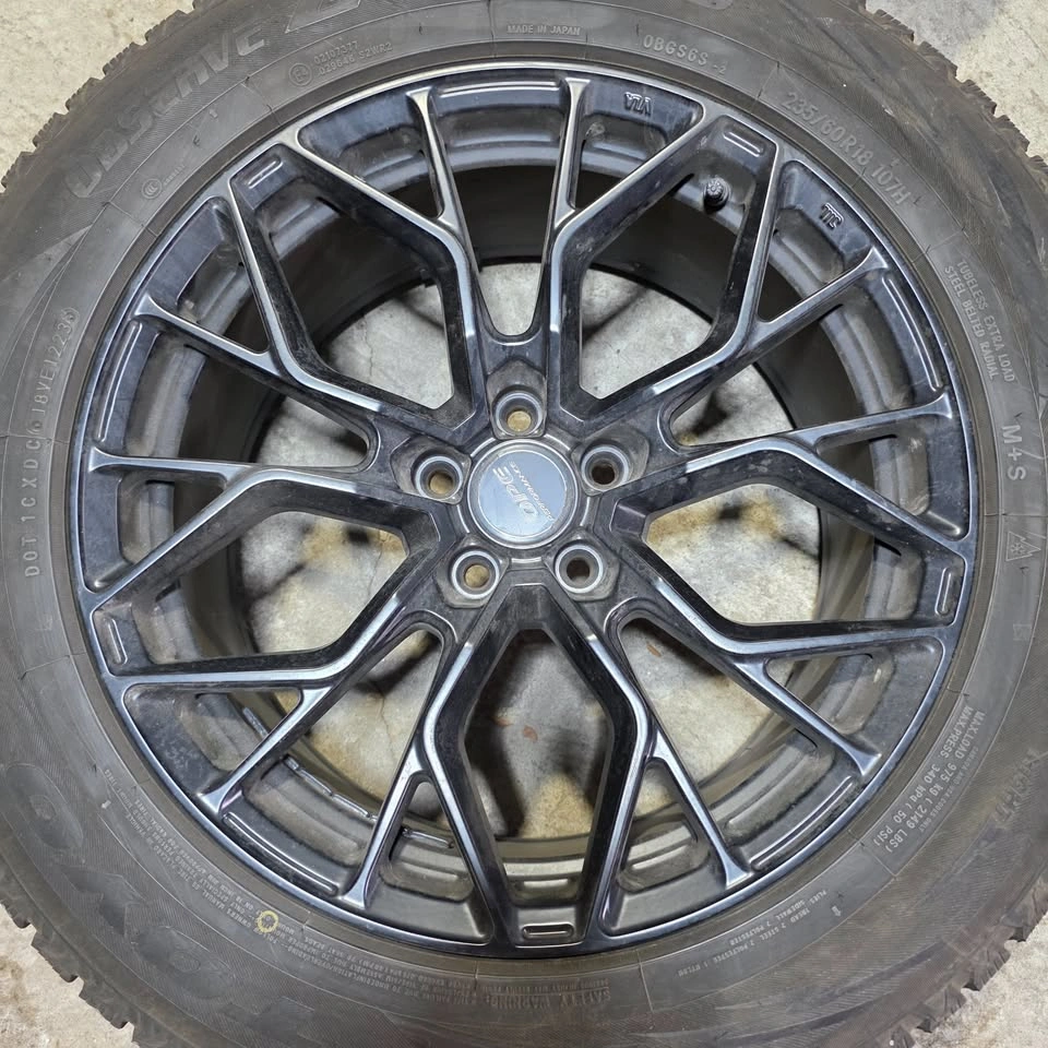 235/60 R18 Toyo Winter Tires with OPE Alloy Rims 5x108 - photo 2