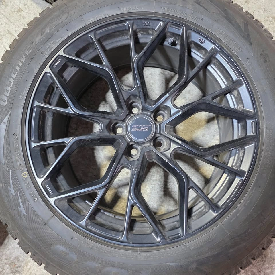 235/60 R18 Toyo Winter Tires with OPE Alloy Rims 5x108 - photo 3