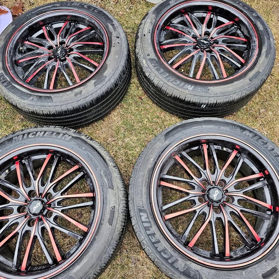 215/55/18 Michelin All Season Tires w/ Dai Alloy Rims 5x114.3