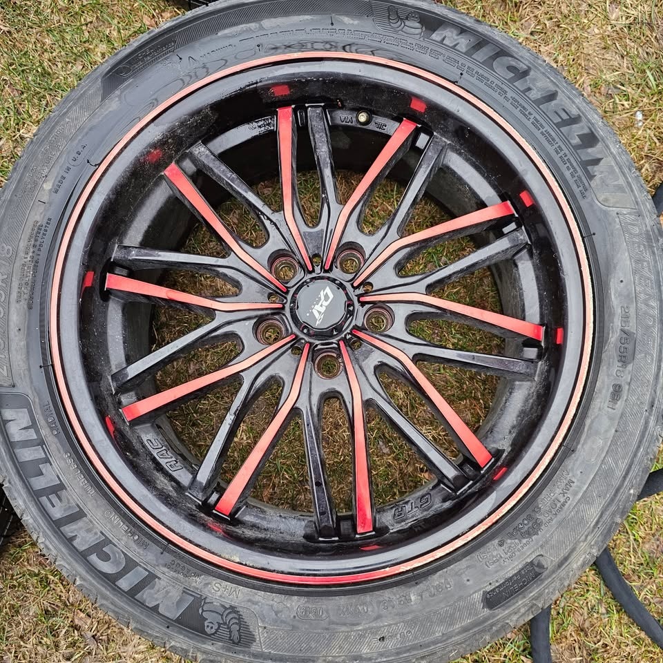 215/55/18 Michelin All Season Tires w/ Dai Alloy Rims 5x114.3 - photo 2