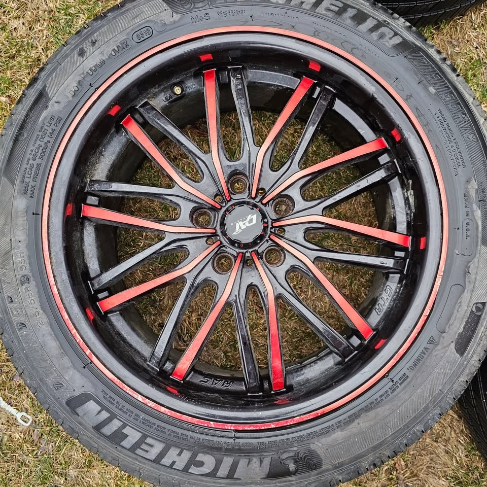 215/55/18 Michelin All Season Tires w/ Dai Alloy Rims 5x114.3 - photo 3