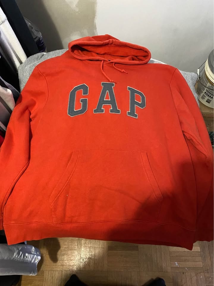 XXL(fits like XL) Orange GAP Logo Hoodie - photo 2