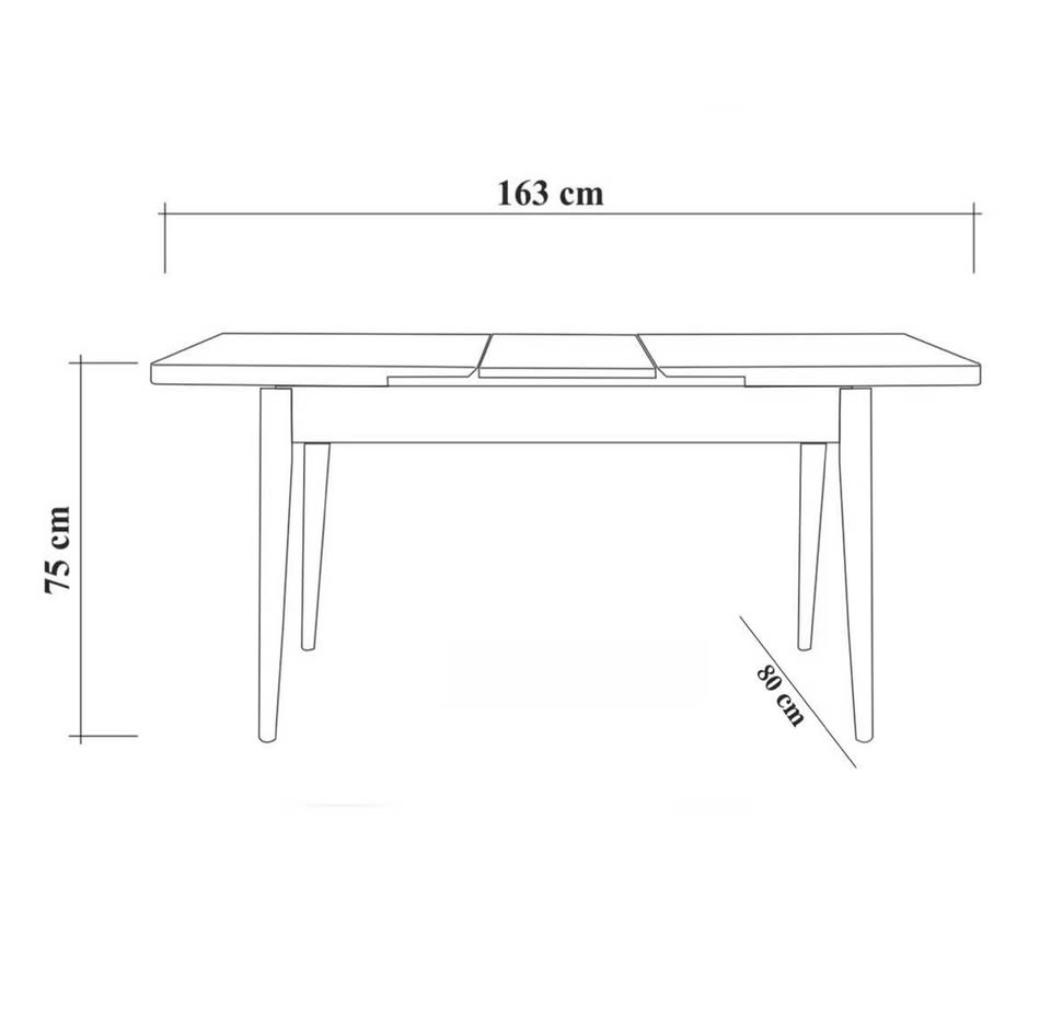 4 Person Dining Set with Benches and Leaf - photo 5