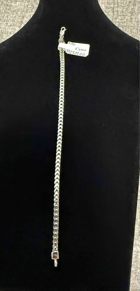 8in 3.5 mm Franco bracelet