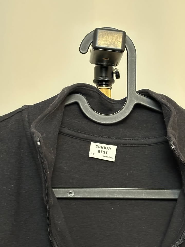 Aritzia Sunday Best Black Quarter Zip Crop Top - photo 3