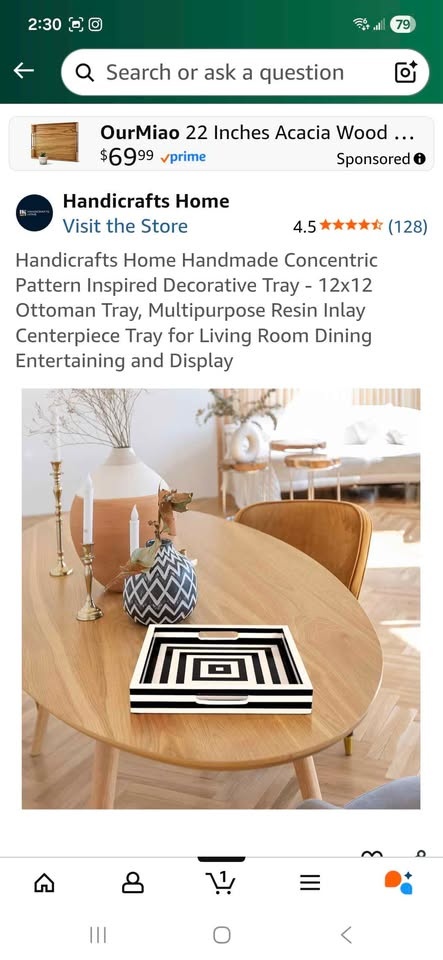 Handmade Decorative Tray - photo 2