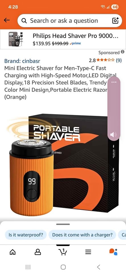 Mini Electric Shaver for Men