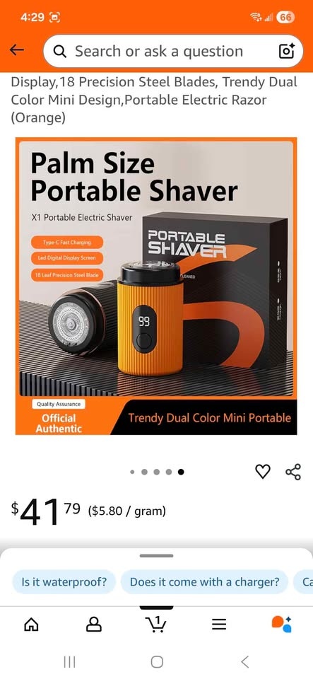 Mini Electric Shaver for Men - photo 4