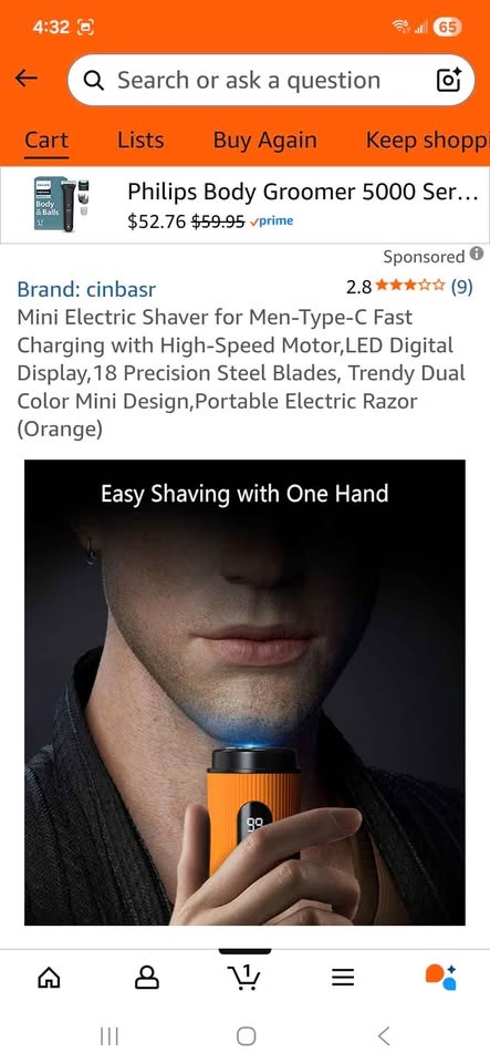 Mini Electric Shaver for Men - photo 5
