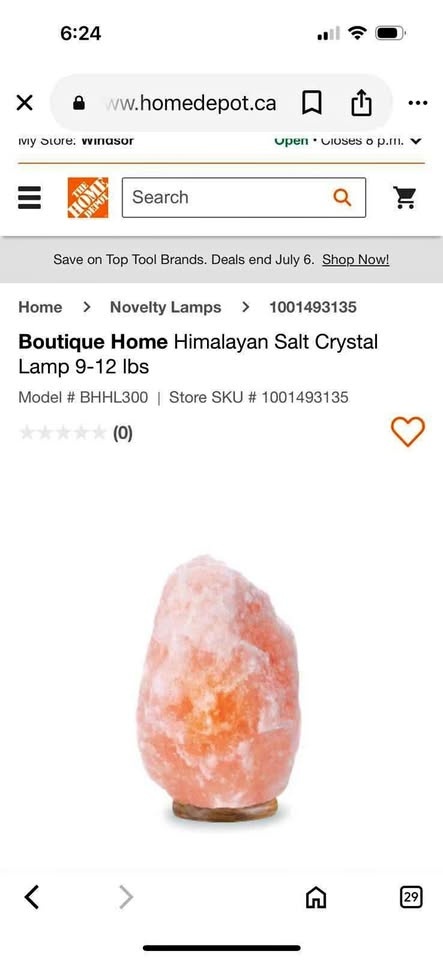 Boutique Home Himalayan Salt Lamp