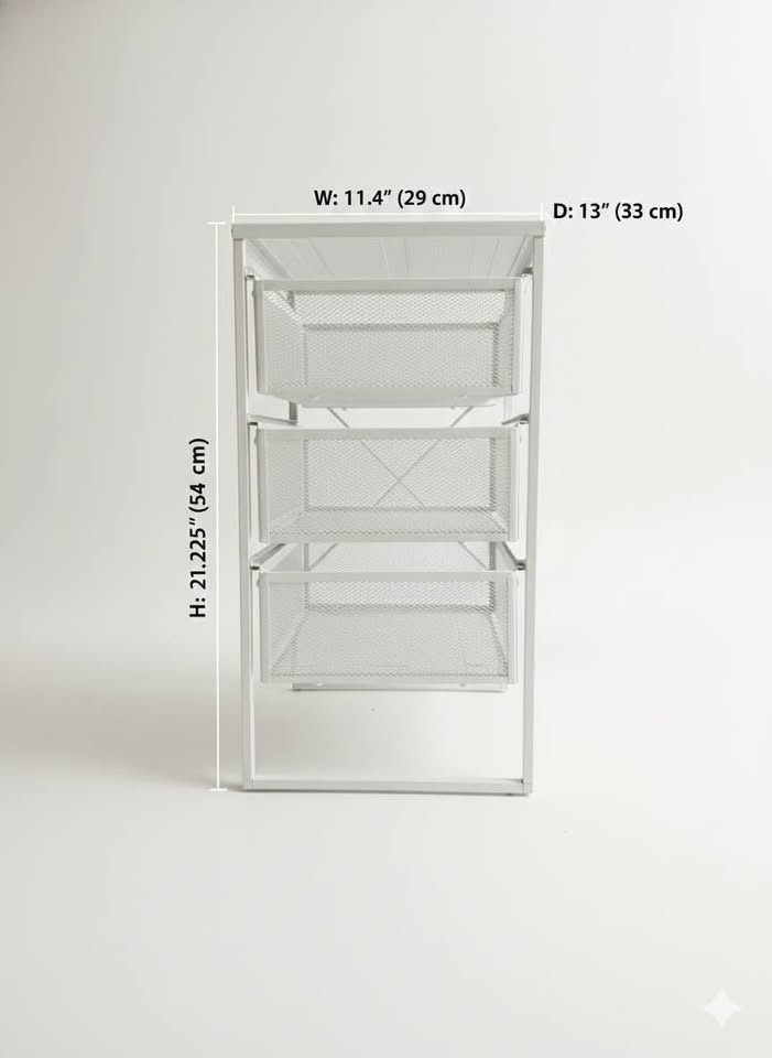 IKEA Lennart 3-Drawer Storage Unit - White - photo 2