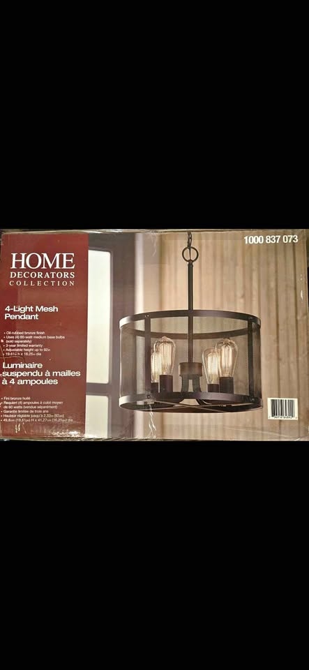 4-Light Mesh Chandelier