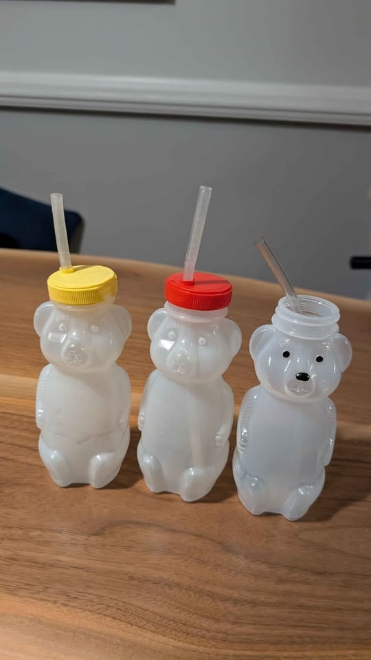 X3 Honey Bear Baby Bottles Bundle