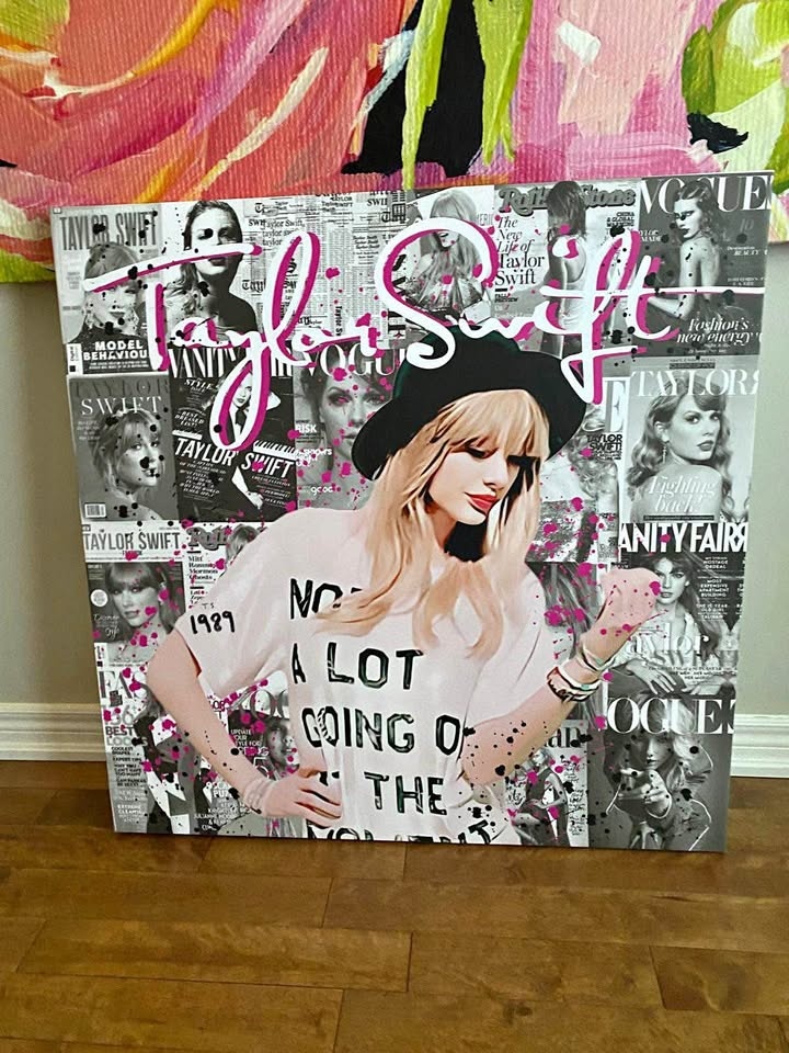 36x36 Stretched Canvas of Taylor Swift