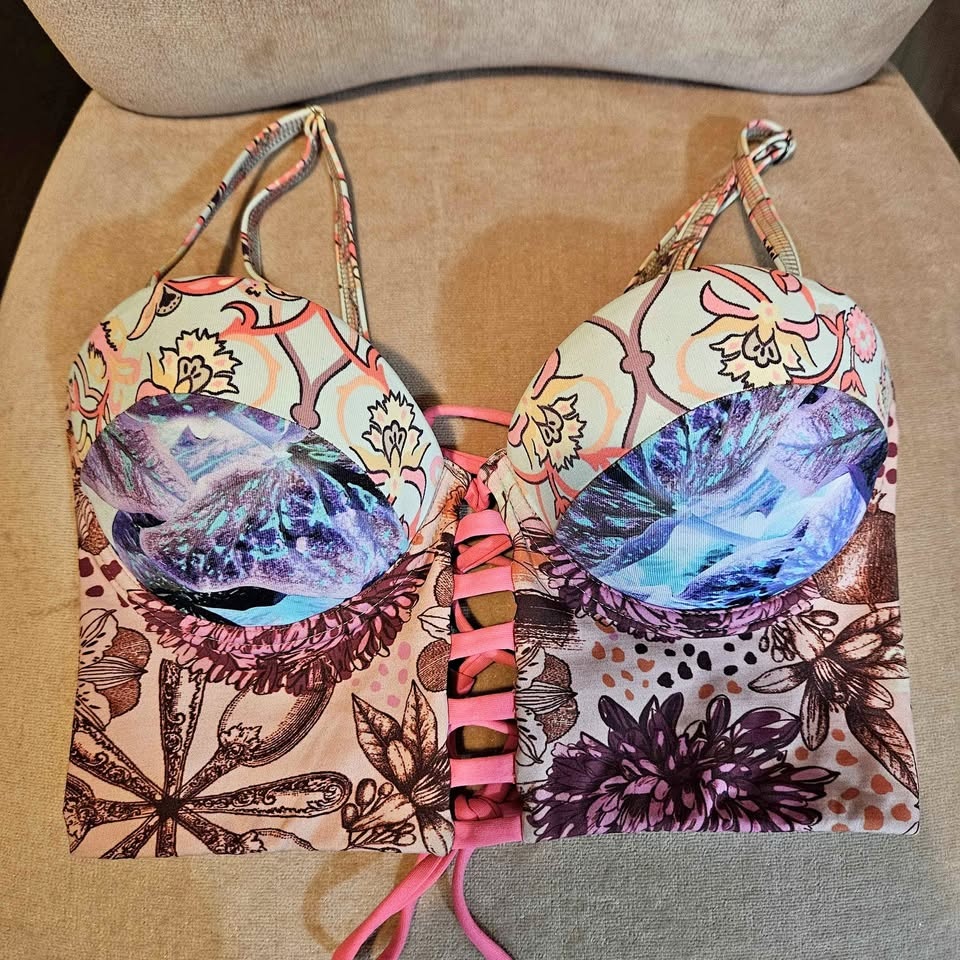 Maaji Laceup Bikini Top