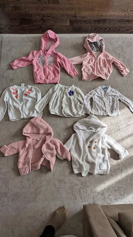 18 Months-2T Girls 7 PC Cardigans and Sweaters