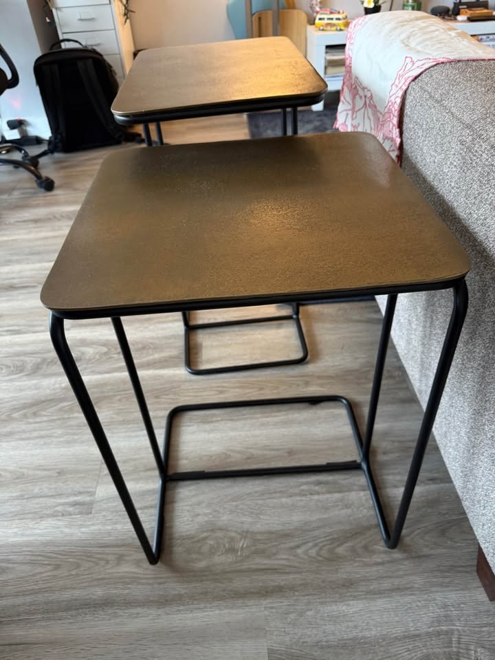 Set of 2 Metal Coffee Tables - photo 3