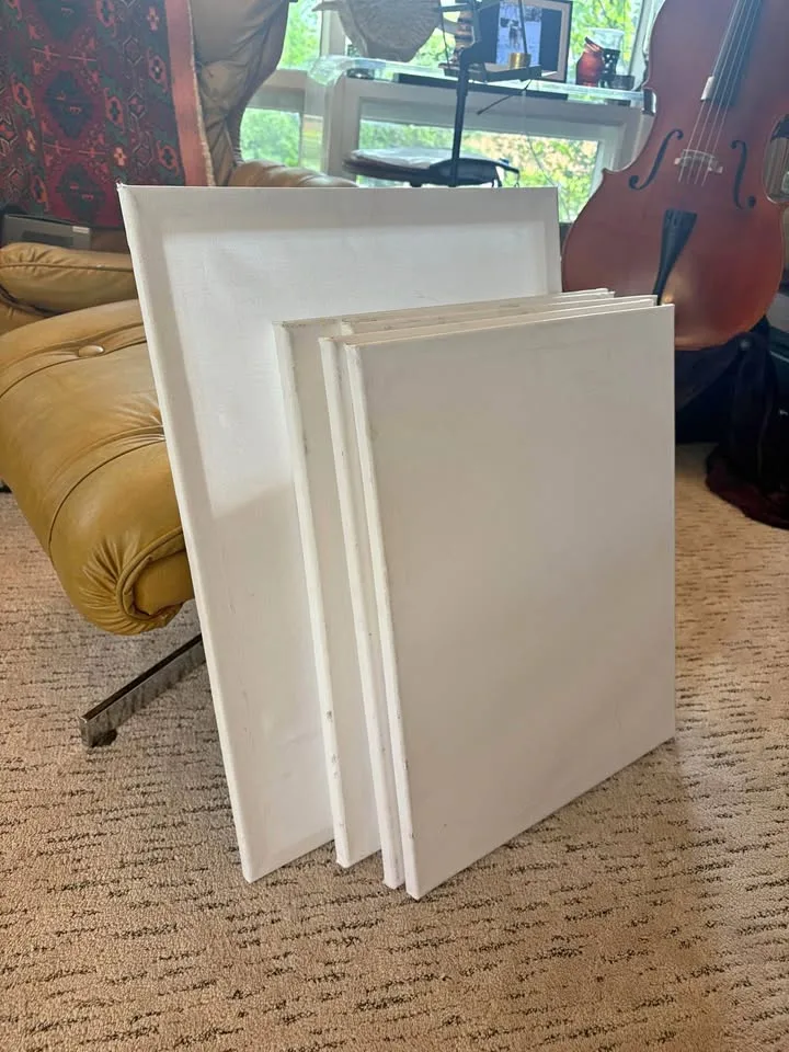 Blank white canvases thumbnail