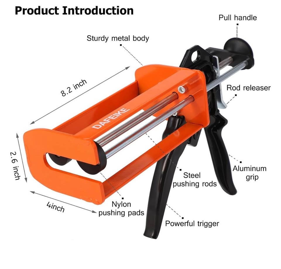 DAFEIKE 400ml Epoxy Gun Dual Component Caulk Gun - photo 4
