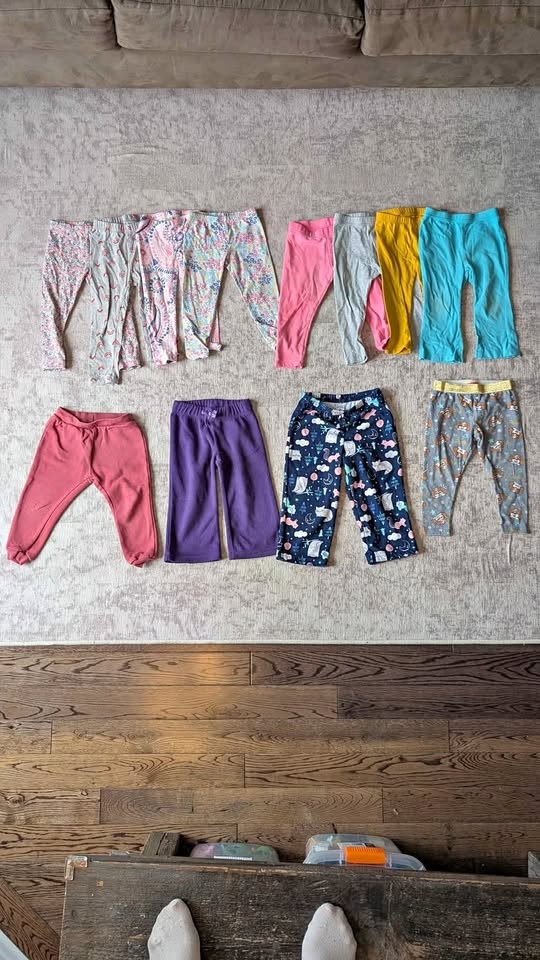 2T Girls Winter/Fall Pants Bundle - 12 Pieces