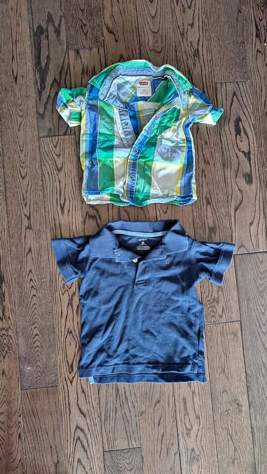 Collared boy shirt size 12-18m
