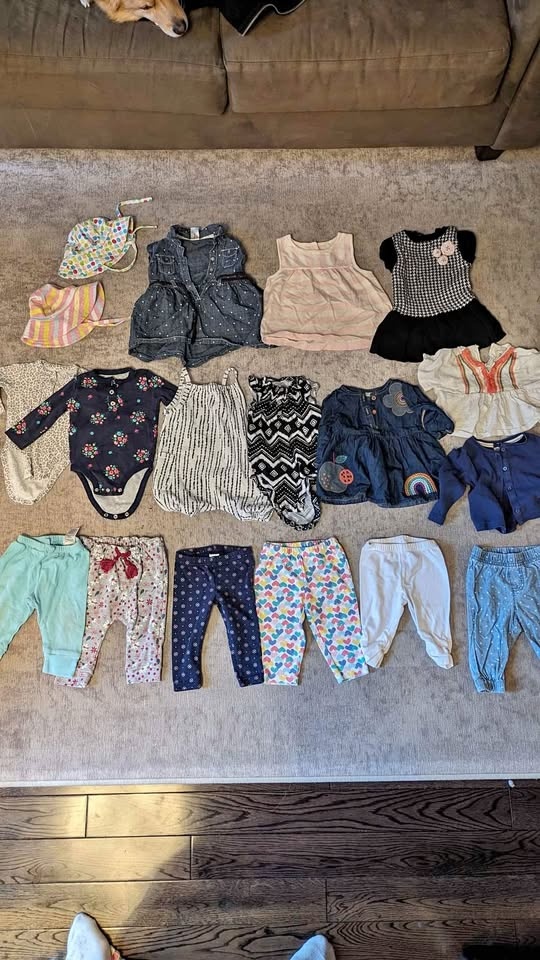 Girls 6 Months 18 Piece Clothes Bundle