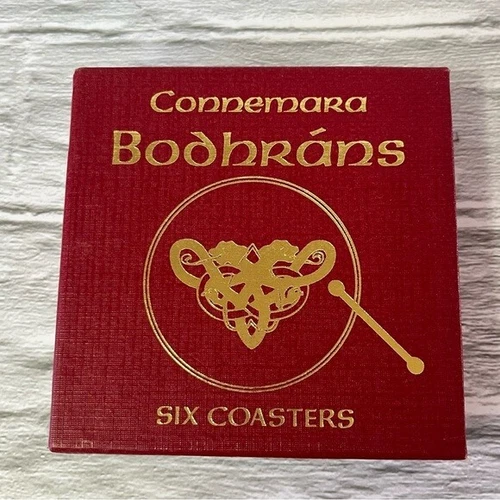 Connemara Bodhrans Irish Coasters Set of 6 - photo 3