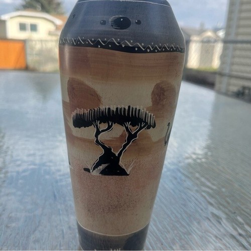 Kenya Soapstone Hand Carved Elephant Vase - photo 4