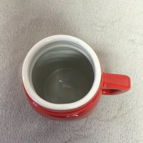 David's Tea Mug Cup Mason Jar Style Ceramic Red No Lid No Infuse - photo 3
