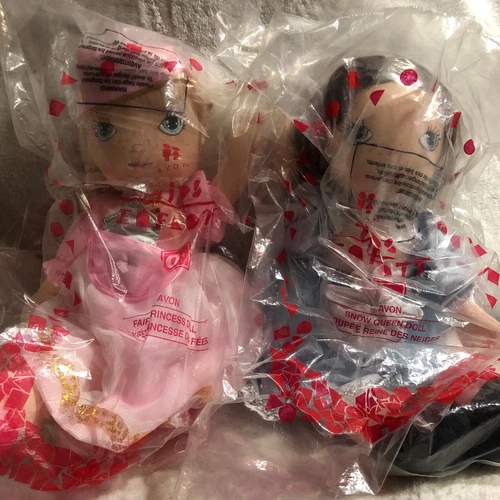 New Vintage Avon Canada Snow Queen & Fairy Princess Dolls