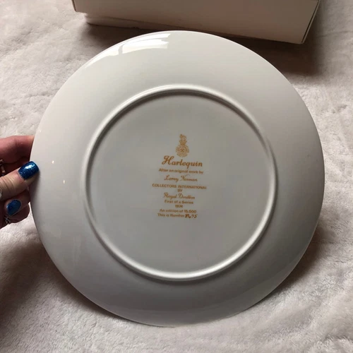 Royal Doulton Leroy Neiman Harlequin Plate 1974 - photo 5
