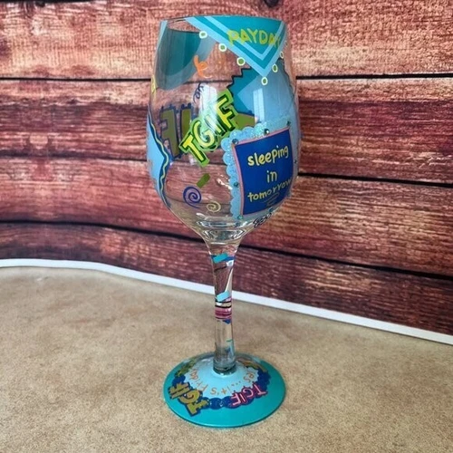 Lolita "TGIF" Thank God It's Friday Wine Goblet