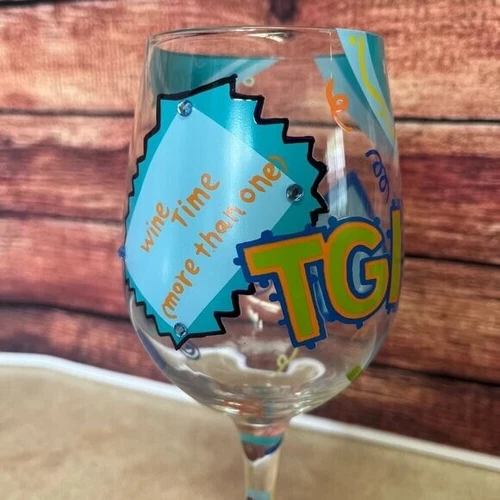 Lolita "TGIF" Thank God It's Friday Wine Goblet - photo 4