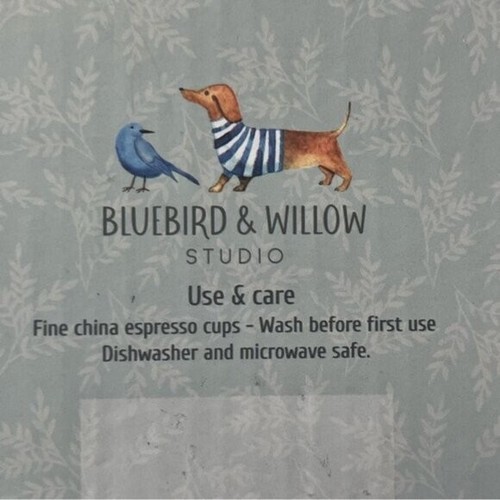 NIB Bluebird And Willow Espresso Cups Set 4 - photo 4